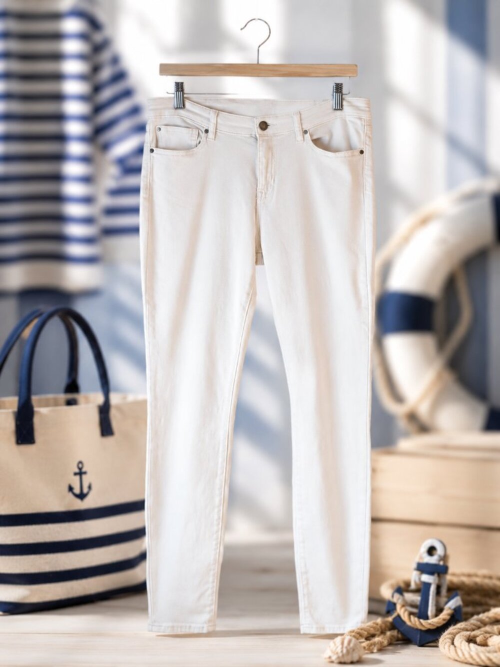 Gap Factory White True Skinny Jeans Stretch Mid Rise Size 10/30R Cotton